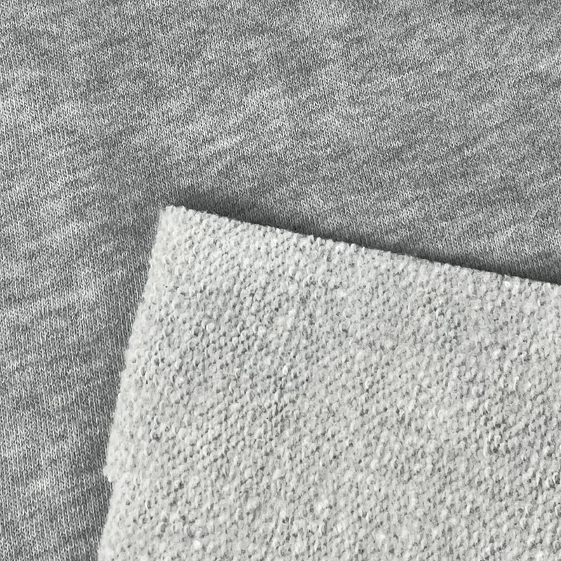 250gsm Cvc Polar Fleece Hoodie Fabric 42 Polyester 58 Cotton Marble