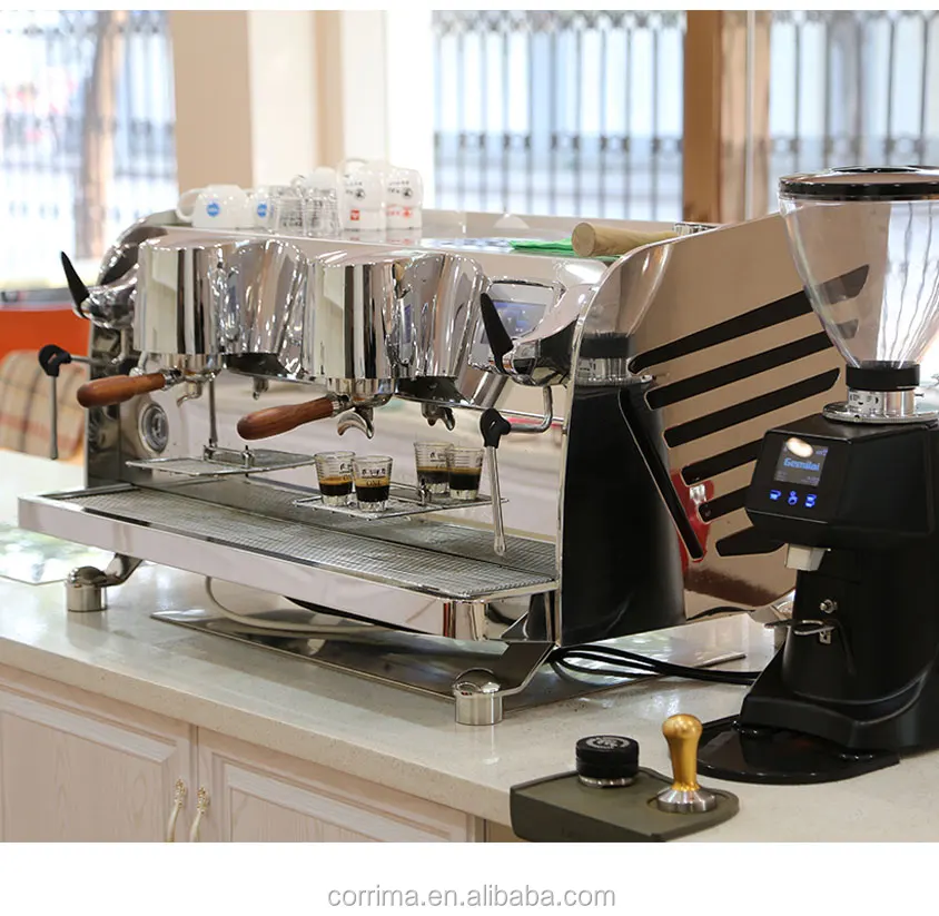 Double Group Commercial Coffee Machine With Rotation Pump Crm3202