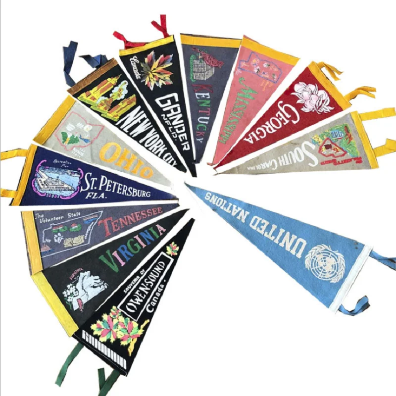 we can print logo on it pennants of promotion