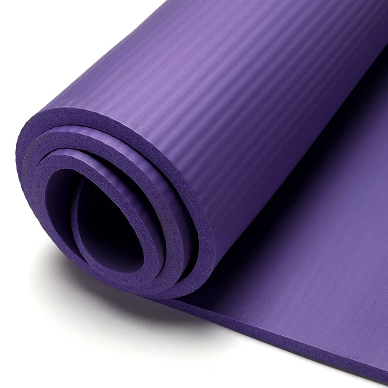 
Wholesale durable soft NBR yoga mat multi-functional thickening fitness anti-skid yoga mat 