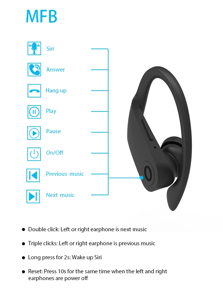 无线充电b10游戏耳机亚马逊最畅销auriculares蓝牙耳机耳塞tws真正的无线耳塞