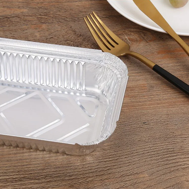 Food Packing Aluminum Foil Containers Square Disposable Baking Trays/Pans  with Lids - China Aluminium Foil Container, Aluminum Foil Tray |  Made-in-China.com
