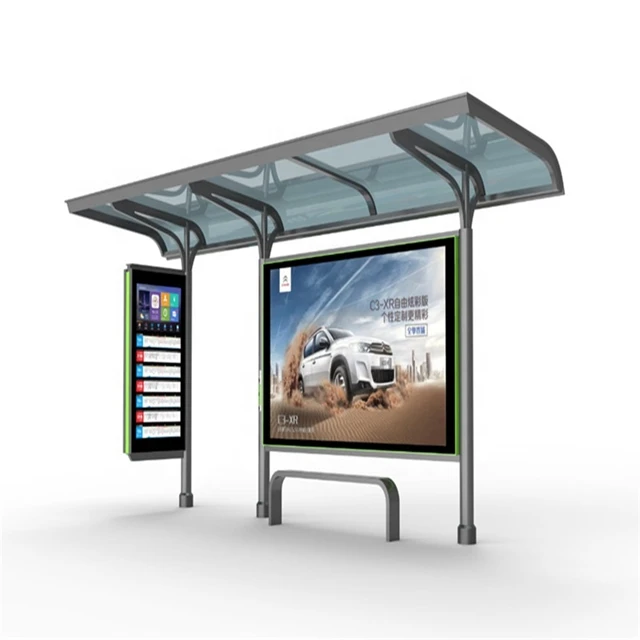 product-YEROO-Outdoor advertising bus stop high quality bus shelter manufacturers-img