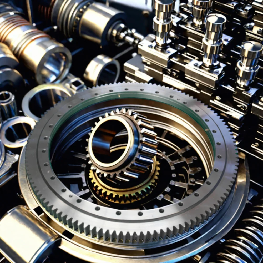Custom Outer Gear Rotary Support Turntable Slewing Bearing Worm Gear ...