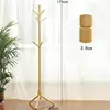 Modern natural solid wood hook rack display simple coat rack for clothes hats and bags