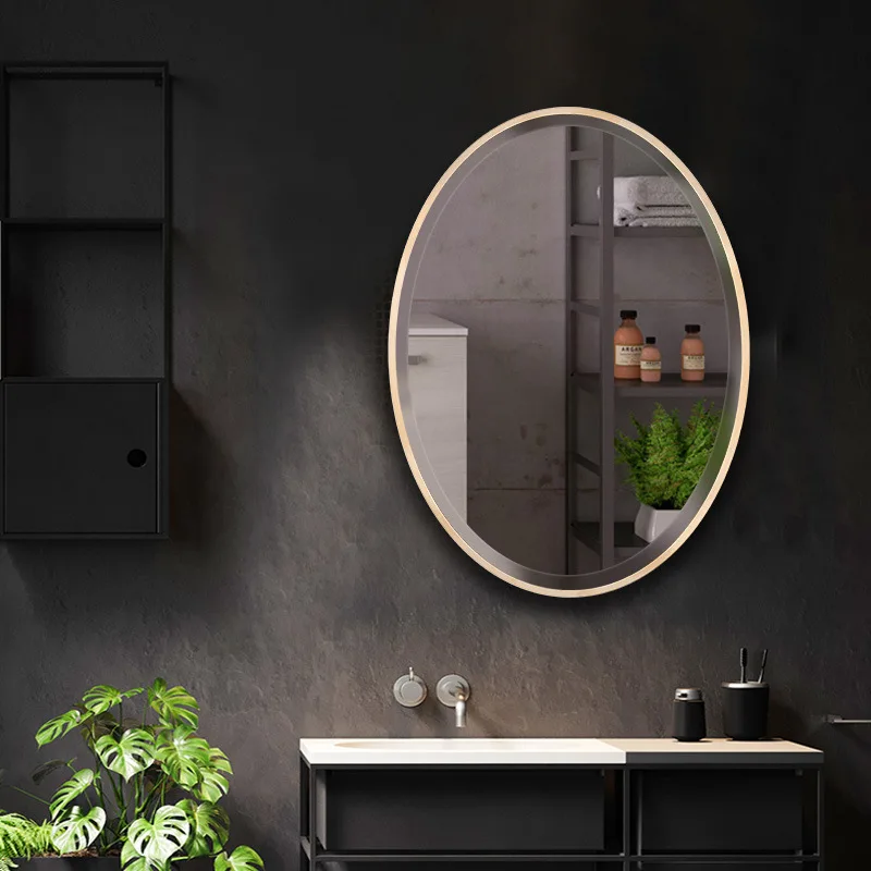 MOK top hot sale high quality oval framed wall mirror espejos