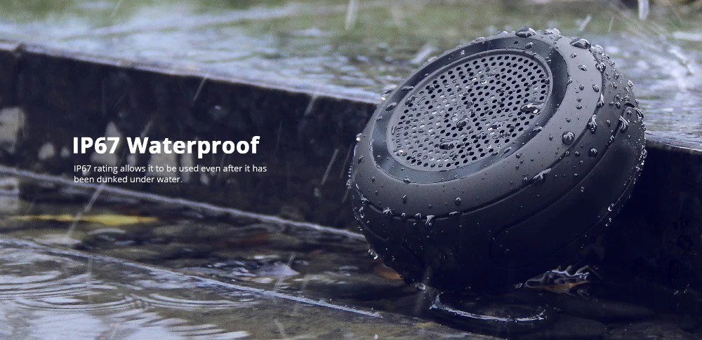 2020 Amazon Hot selling IPX7 Waterproof Speaker Outdoor Mini Portable TF Card Wireless Speaker with Hanging Hook - ANKUX.COM