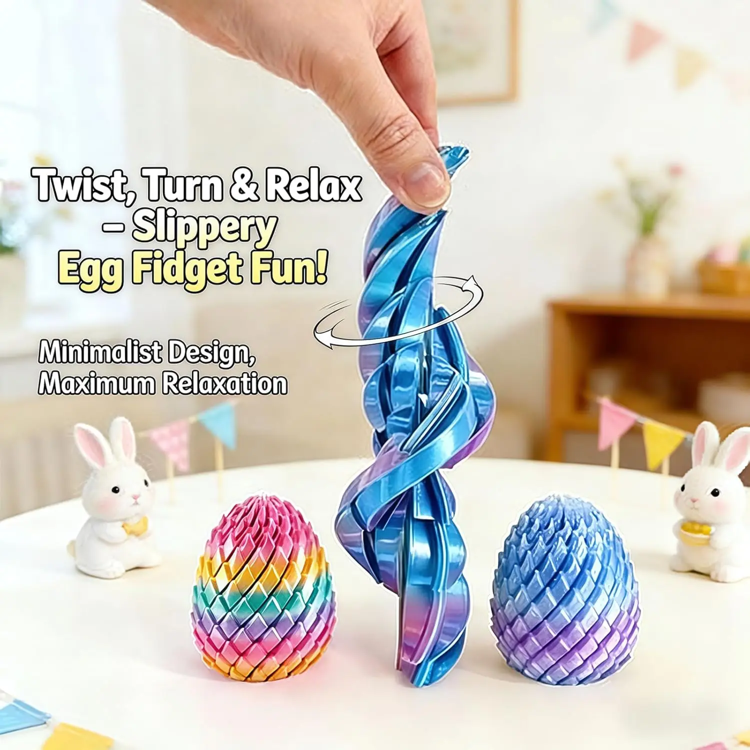 3D Printed Twisty Fidget Egg