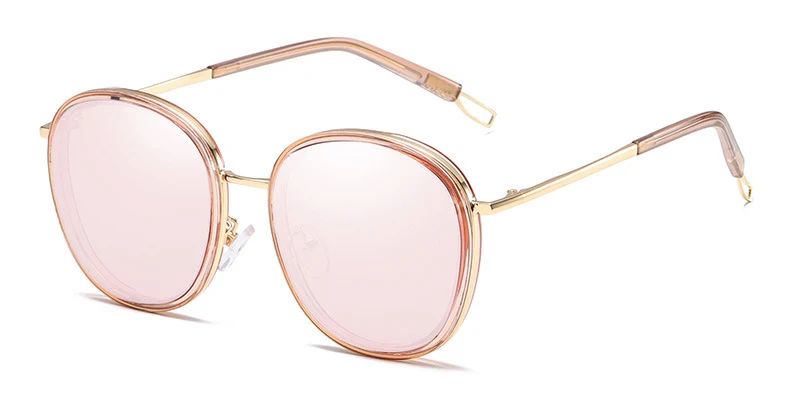 Classic female rounded frame eyewear vintage cyclo women sunglasses 2019 for custom logo