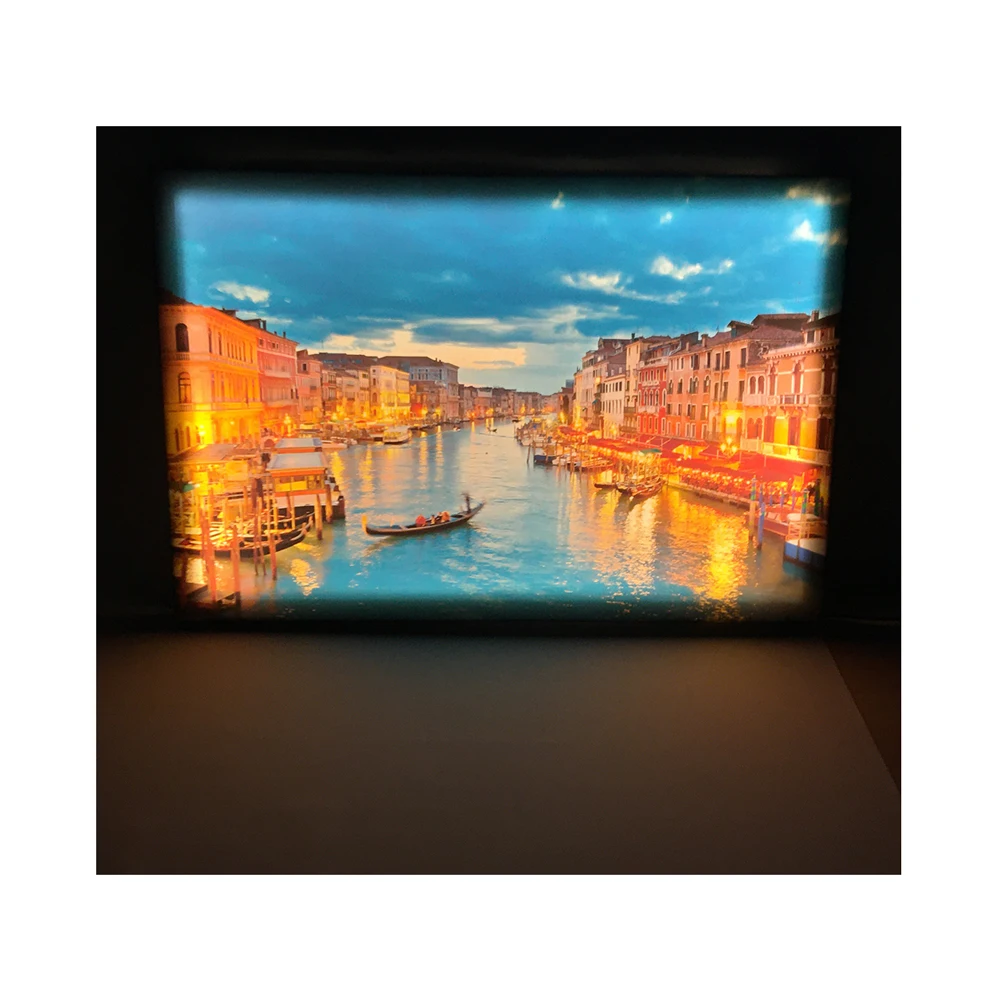 Full Color Fadeless Framed Custom Wall Art light Canvas Print Led Painting