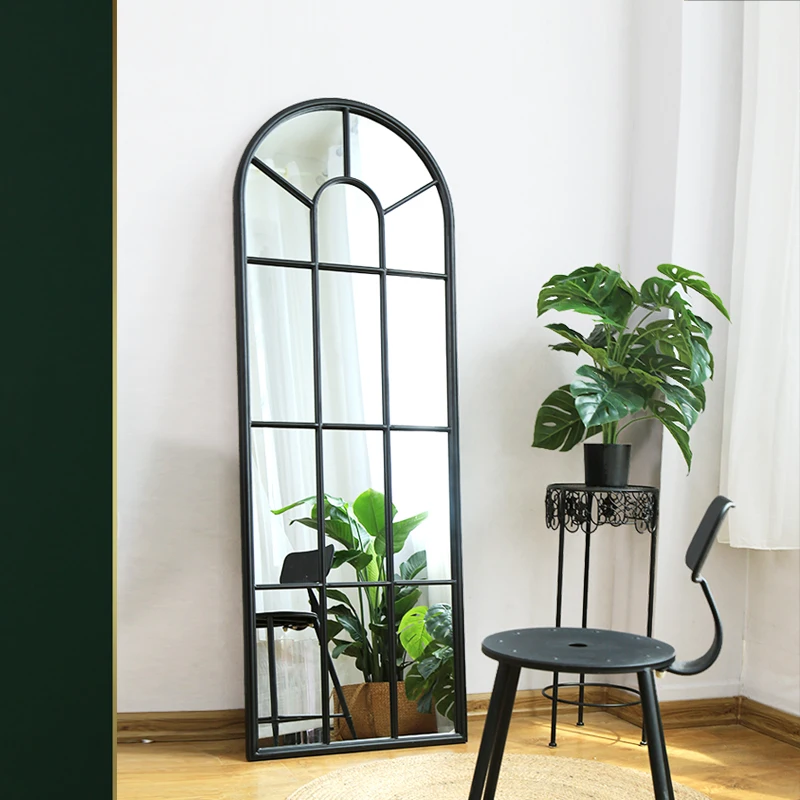 Espejo De Pared Con Marco De Metal De Hierro Forjado Antioxidante