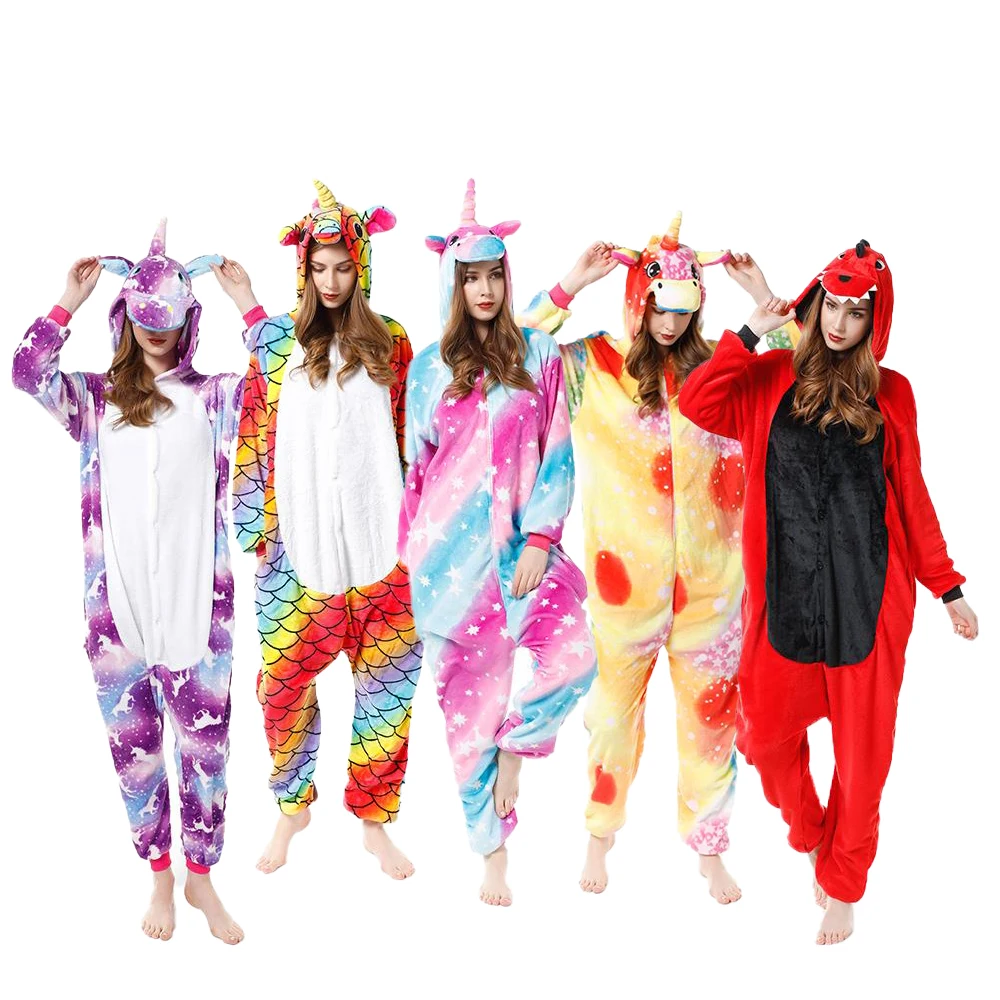 
unicorn pajamas wholesale kids animal pajamas onesie custom flannel unicorn pajamas onesie 