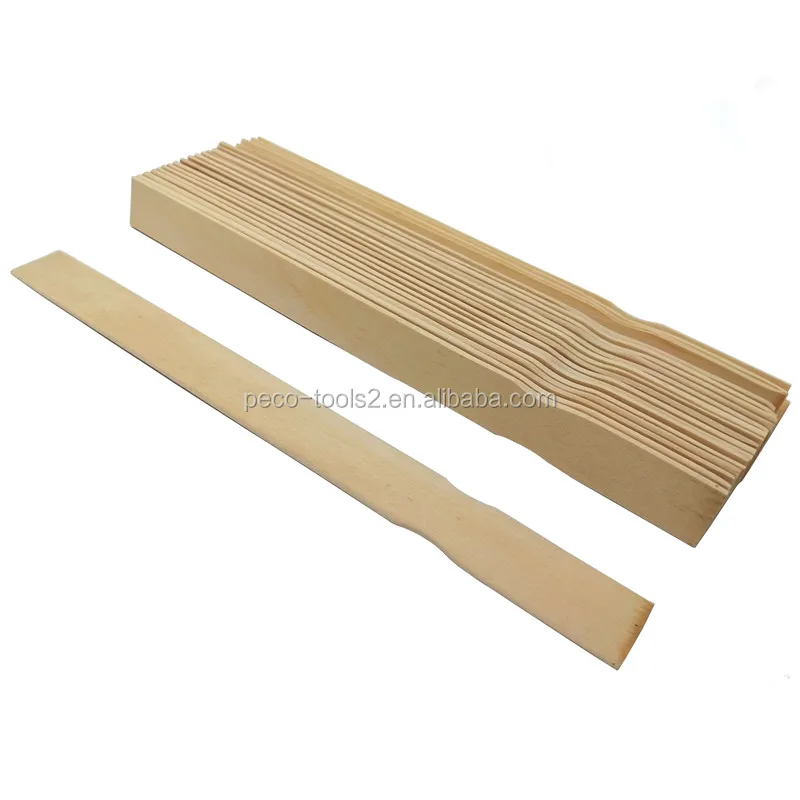Wooden paint mixing stirrer