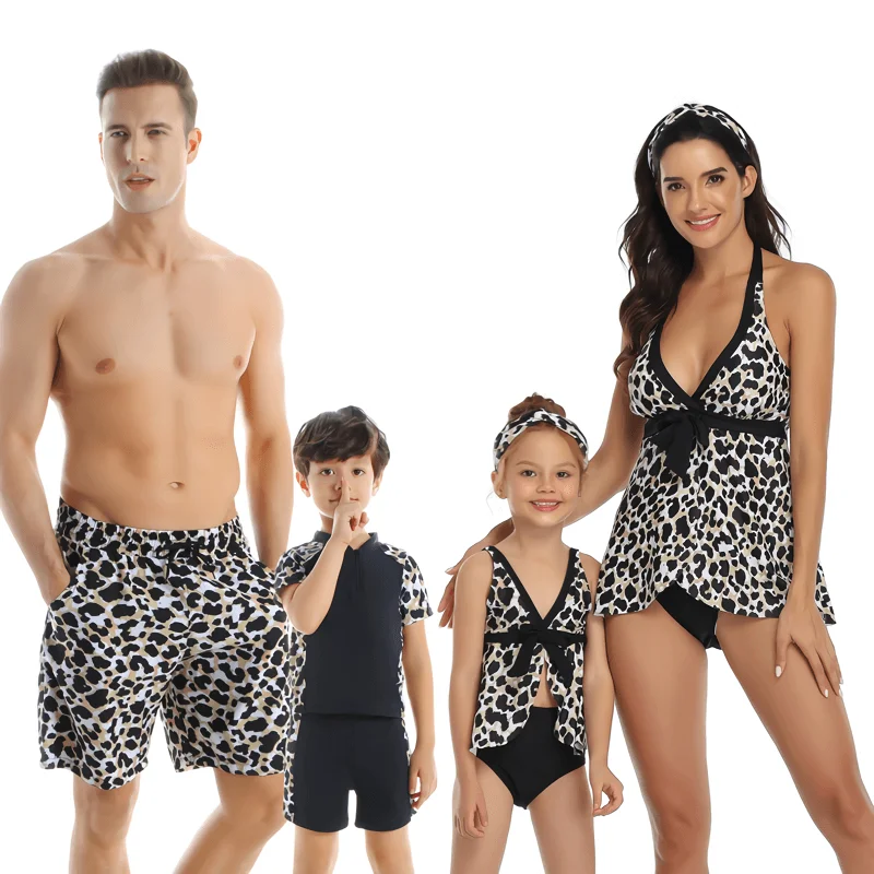 mens leopard bathing suit