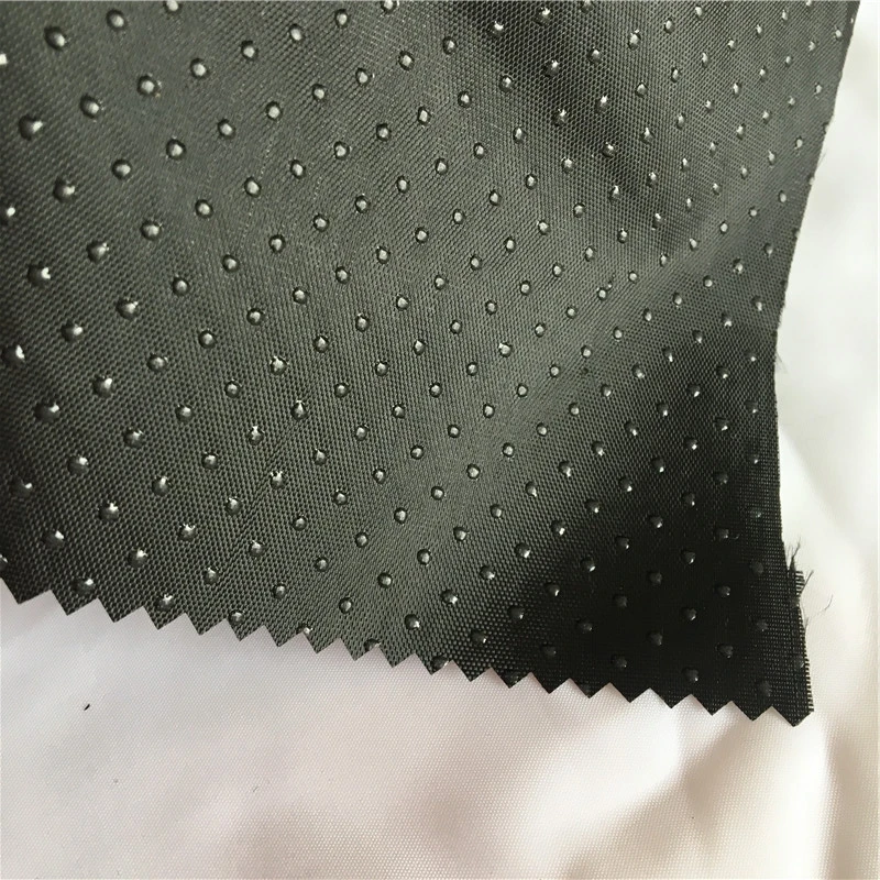 Anti Slip Grip Pvc Dots Printing Material Non Slip Fabric Polyester Oxford Coating Nonslip