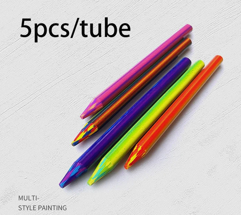 3 In 1 Gradual 5.6mm Multicolored Replaceable Pencil Lead Refills For