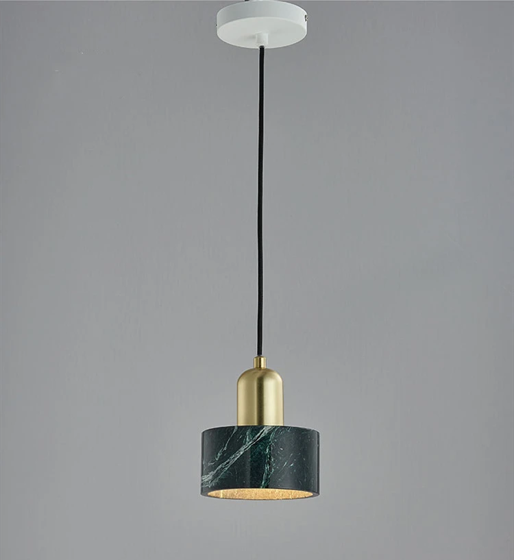 E27 bulb marble chandeliers pendant lights lampadario moderno lighting beside handing lamp