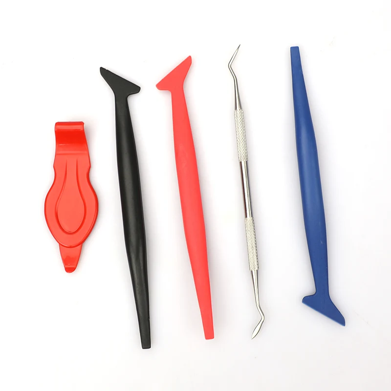 Car Wrap Tool Fivepiece Set Of Edgereceiving Color Film Trimming