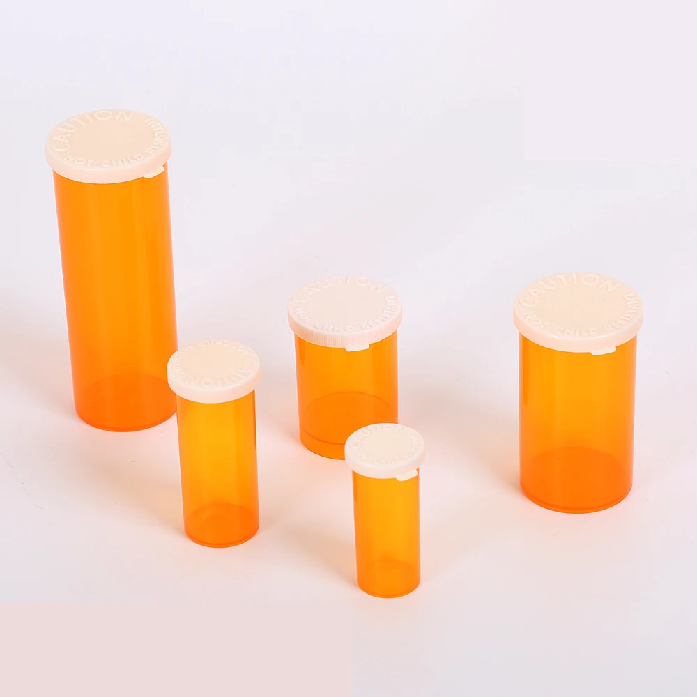 amber prescription childresistant caps&snap cap vials 16 dram