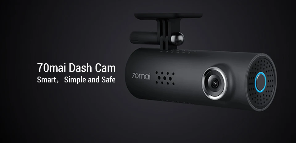 70mai 1S Dash Cam WiFi DVR Car Recorder Camera 1080P Night Vision Voice Control 