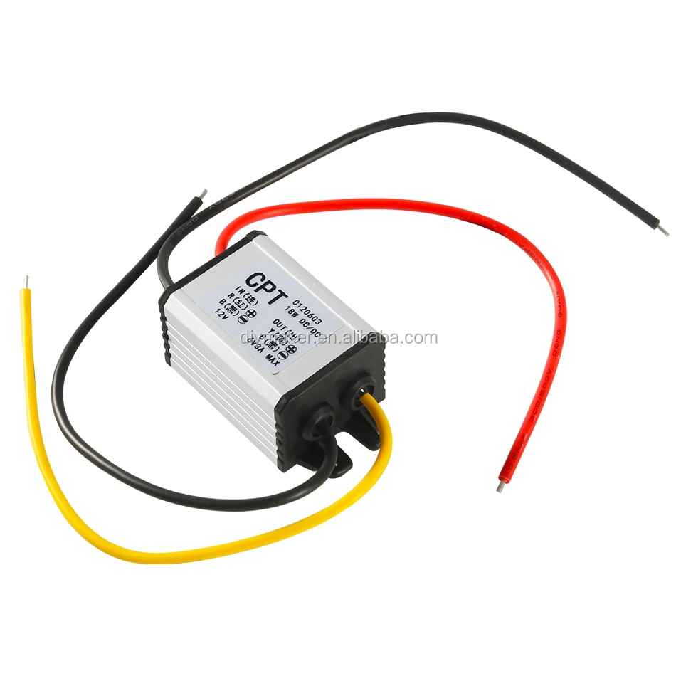 Car Charger Converter 12V To 6V 3A 18W DC To DC Buck  Step Down Module 