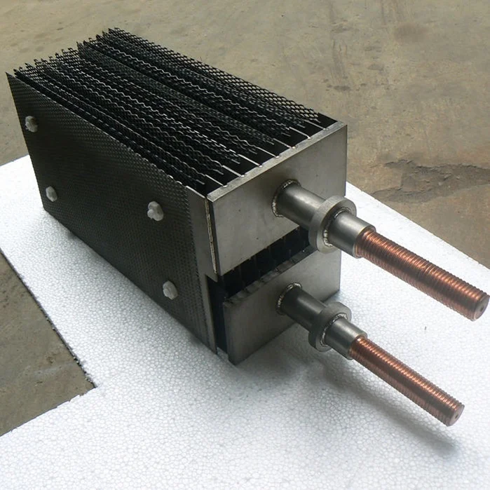 Platinum Ruthenium Iridium Coating Titanium Plate Anode Electrode For Copper Chrome Plating