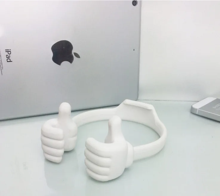 Portable thumbs up finger mobile phone stand