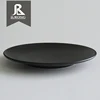 Round plastic black fancy charge french tableware for wholesale