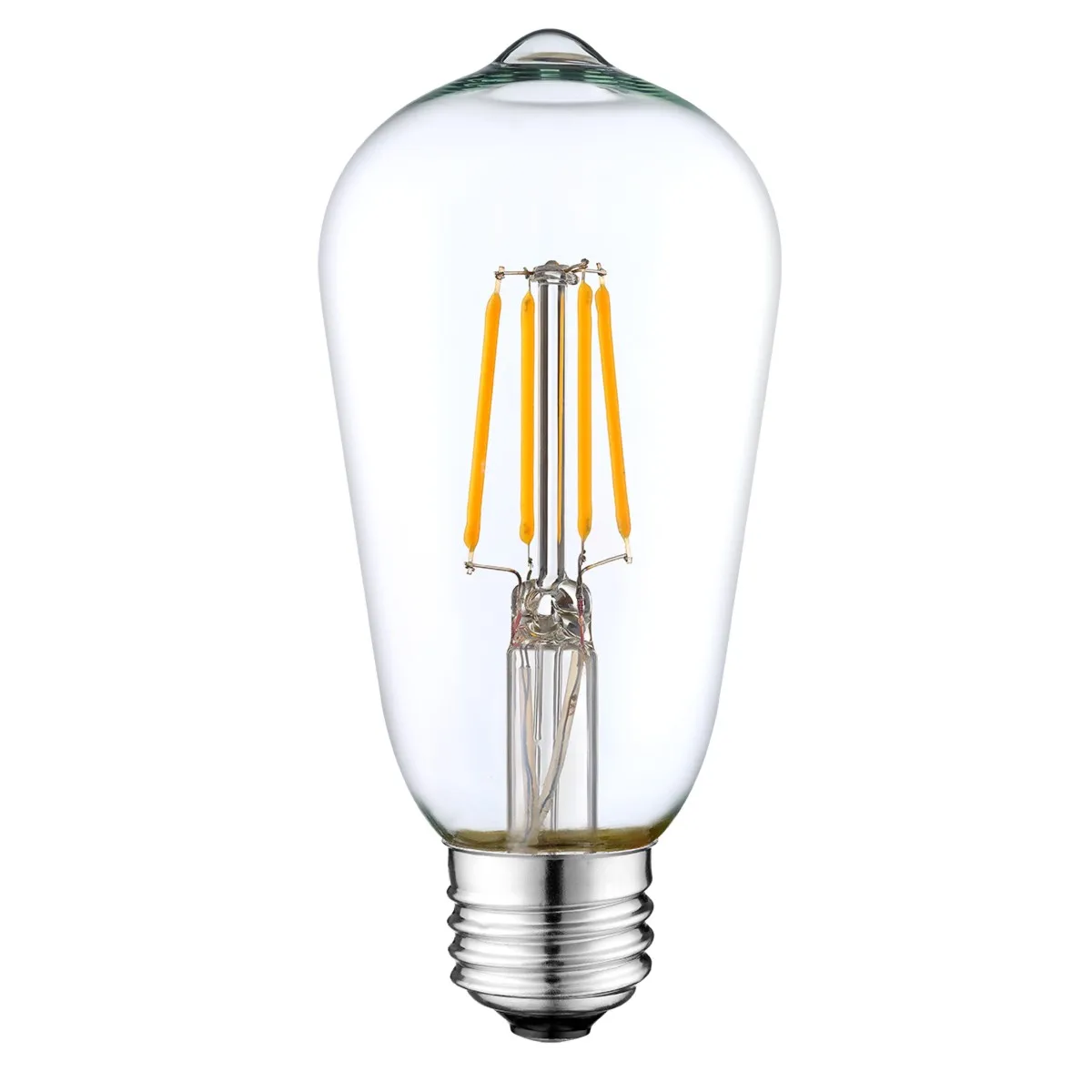 Vintage LED Light Bulb Edison Style ST64 led smart lighting with long filament E26 E27 led filament bulb