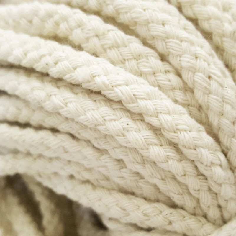 Macrame Woven 5mm 100% Cotton White Cord Rope Strapping For Garment ...