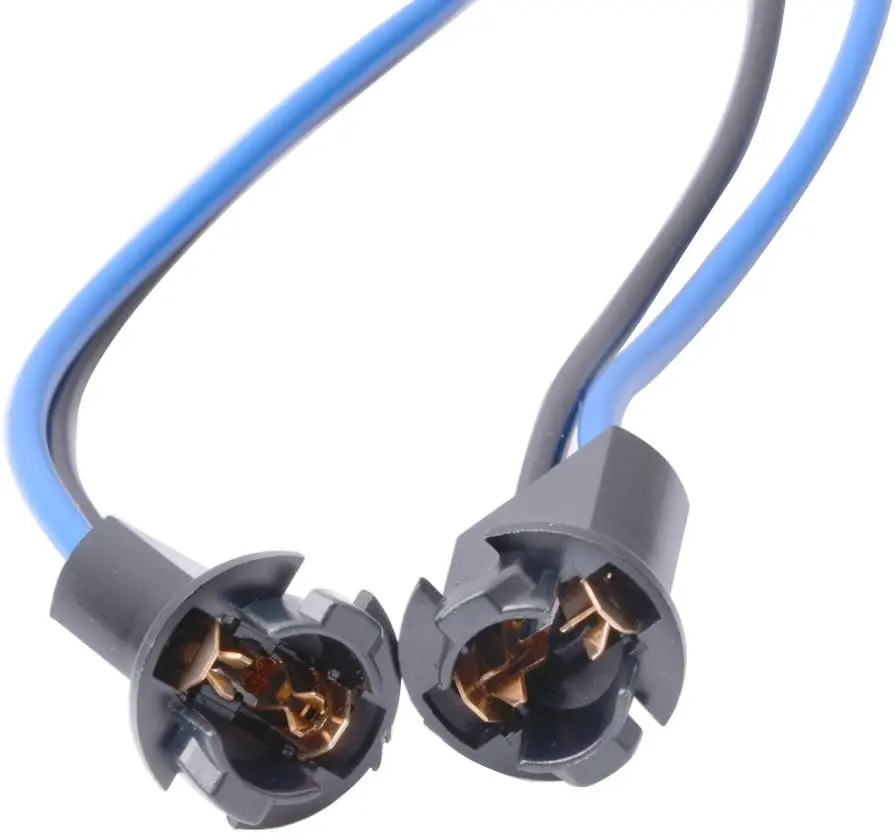 T10 Light Bulb Socket Extension Wire Holder Adapter Connector (hard