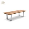 Modern solid wood oak restaurant dining table luxury