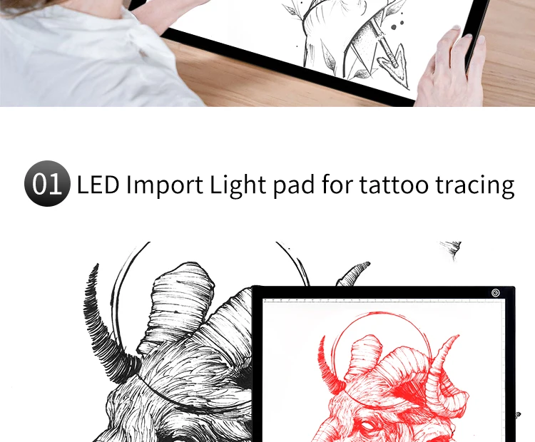 A3 LED Light pad for tattoo tracing