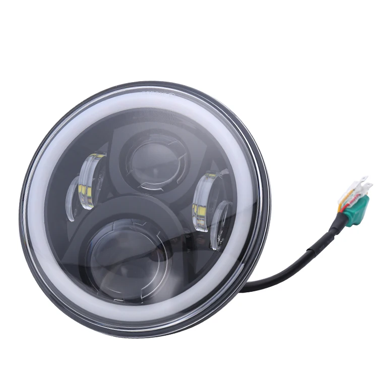 7inch Halo Angel Eye LED Headlight Fog LED Headlight H4 Car LED Headlight for Jeep/JK