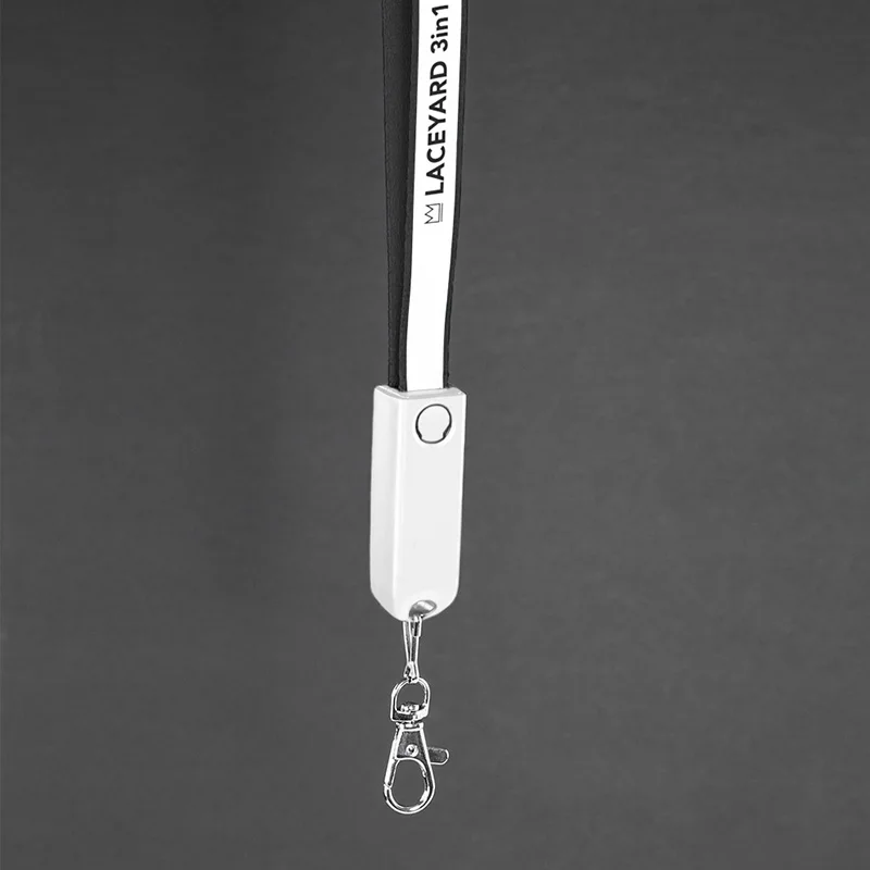 Universal USB charging cable 3 in 1 Nylon Reflective cable With android iphone and Type C adapters - ANKUX.COM