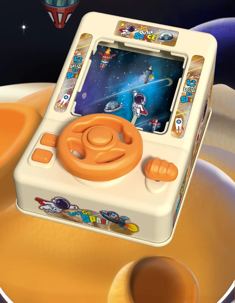 Zhiqu unisexe en plastique course volant voiture Simulation électrique espace volant Puzzle éducatif fête jouets pour enfants PC