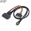 Micro SATA Cable Slim SAS SFF-8654 4i Straight to SFF-8639 U.2 Cable, Compatible Intel SSD 750, p3600 p3700 U2 1.5 FT/0.5M