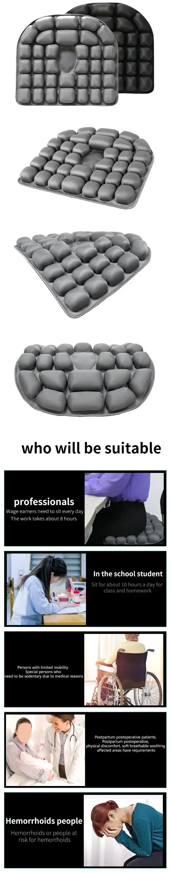 Roho Inflatable Cushion For Elderly Therapy Ergonomic