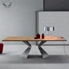 High-end atmosphere dinner table top house decoration solid wood table top