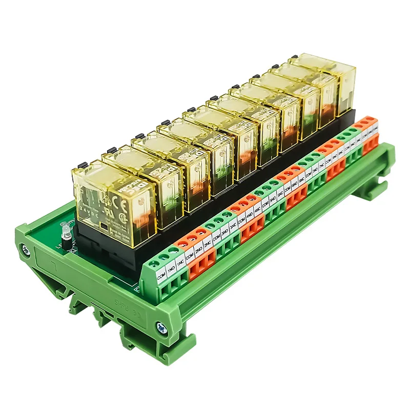 Universal Relay Module Shimaide 10-Channel Universal Relay Module for DC24V 1-Open & 1-Closed ...