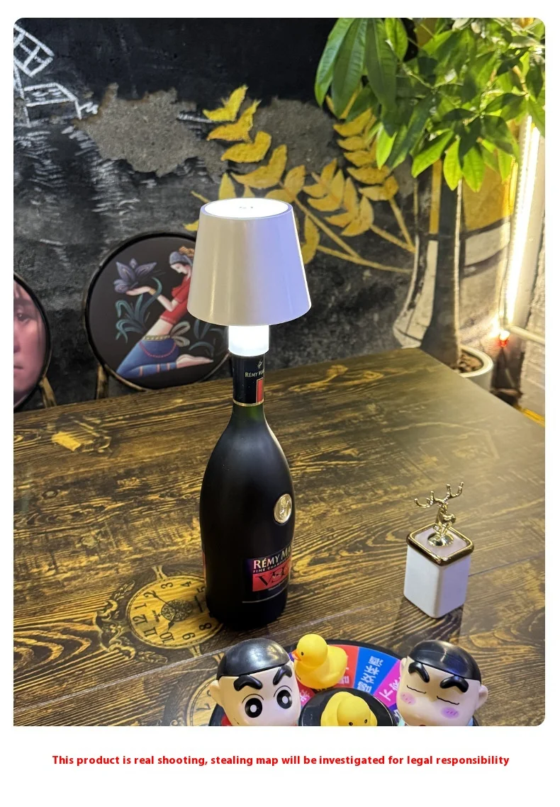 Portable Bottle Stopper Lamp Dimmable Wine Bottle Cork Light