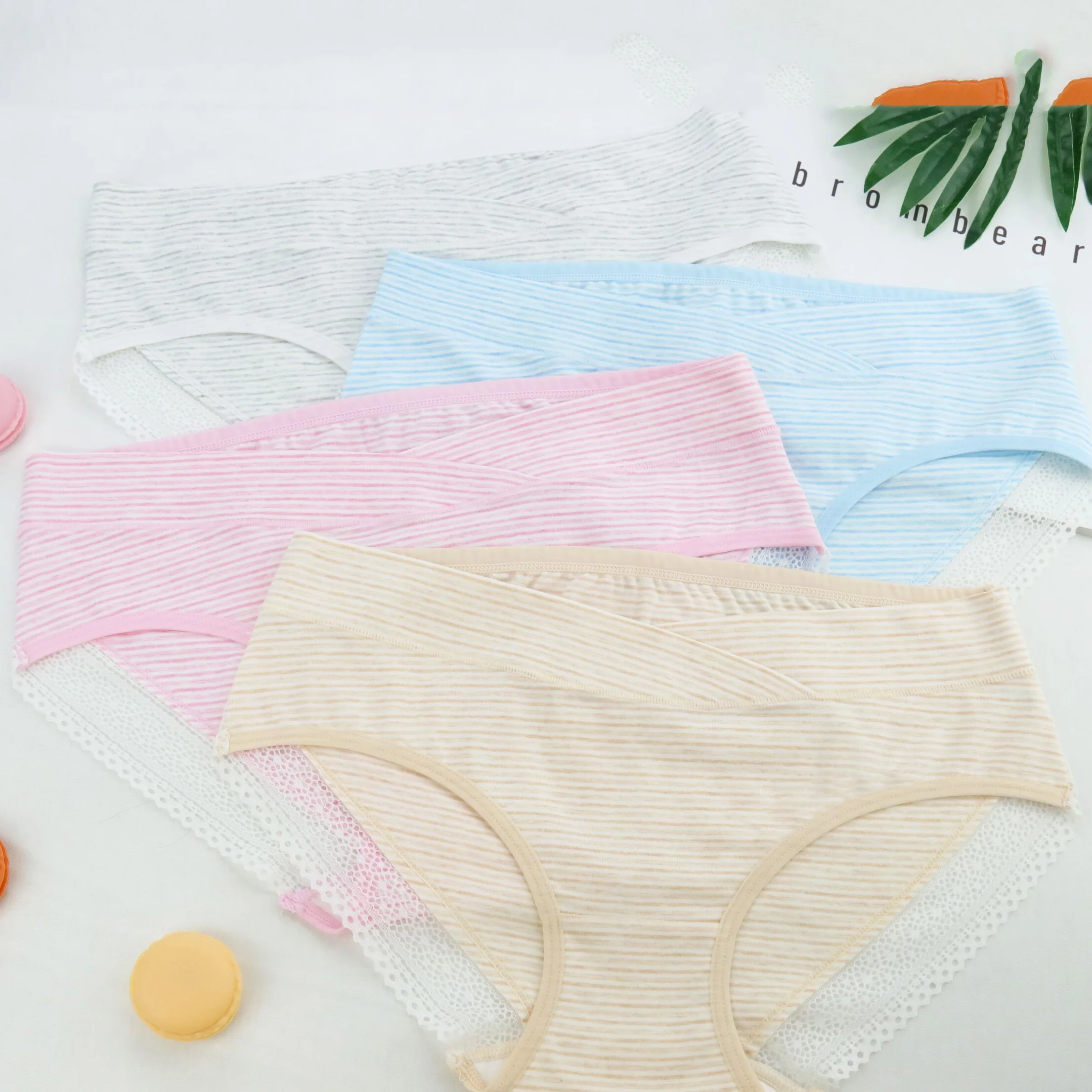 Woman Cotton Sous-vetements Elastic Lace Panties Pregnancy Culottes ...