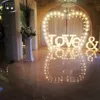 DT 2019 Led Heart Arch For Wedding Decoration/ Heart Shaped Archway Wholesale In China