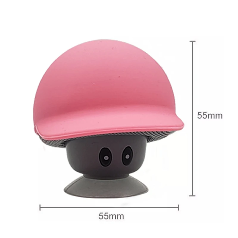 Cute Design Wireless Mini Waterproof Mushroom bluetooth Speaker With Sucker phone holder - ANKUX.COM