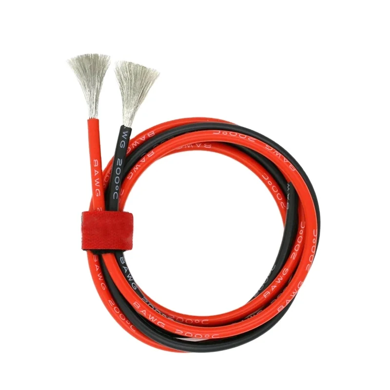 Silicone Wire Cable 14 AWG 1 Metre Each Red Black Soft Flexible High Quality