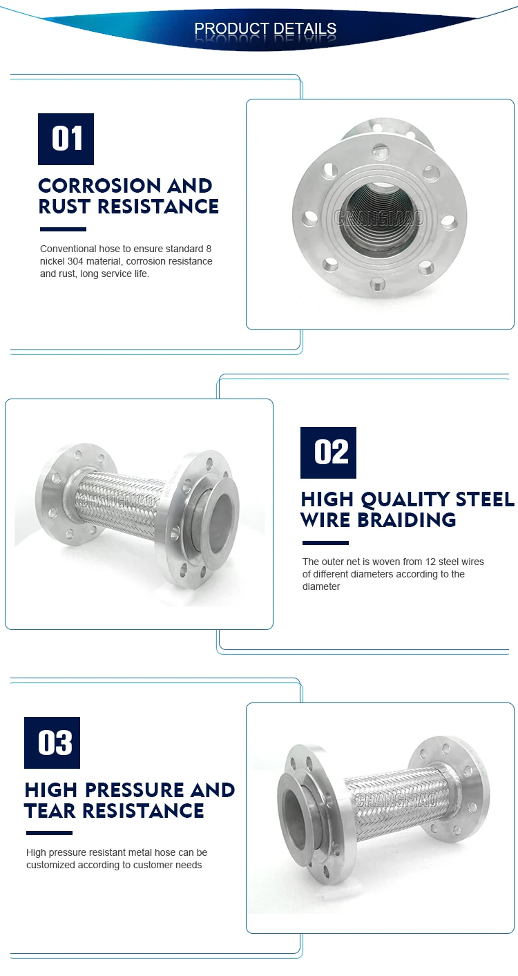 Stainless Steel Weld Compensator Expansion Vacuum Flexible Metal