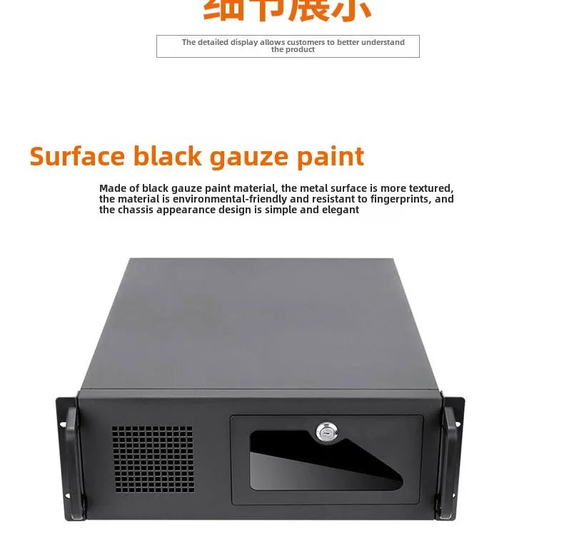 Server Rack Form Facture 4U Mid Tower Server Chassis ATX Form Factor Industrial Desktop Rack ...