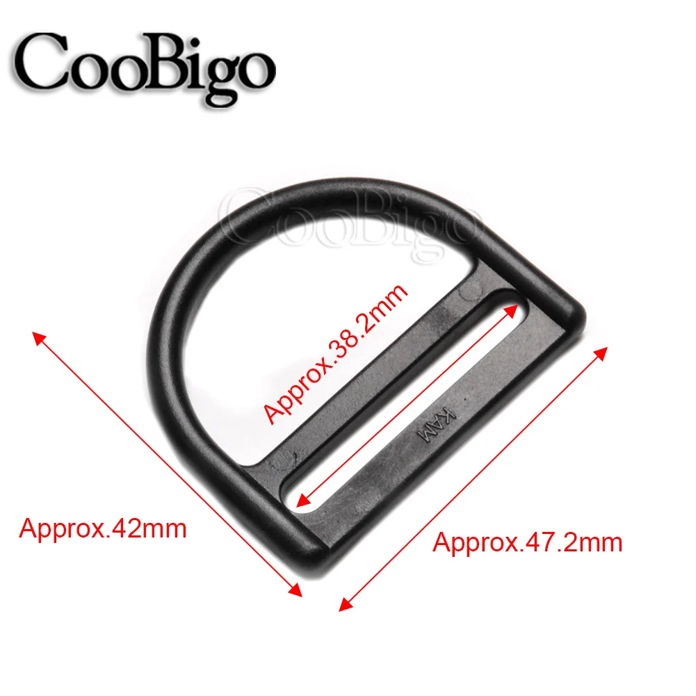 100pcs Plastic Dring Slider Adjustable Buckle 20mm 25mm 32mm 38mm For