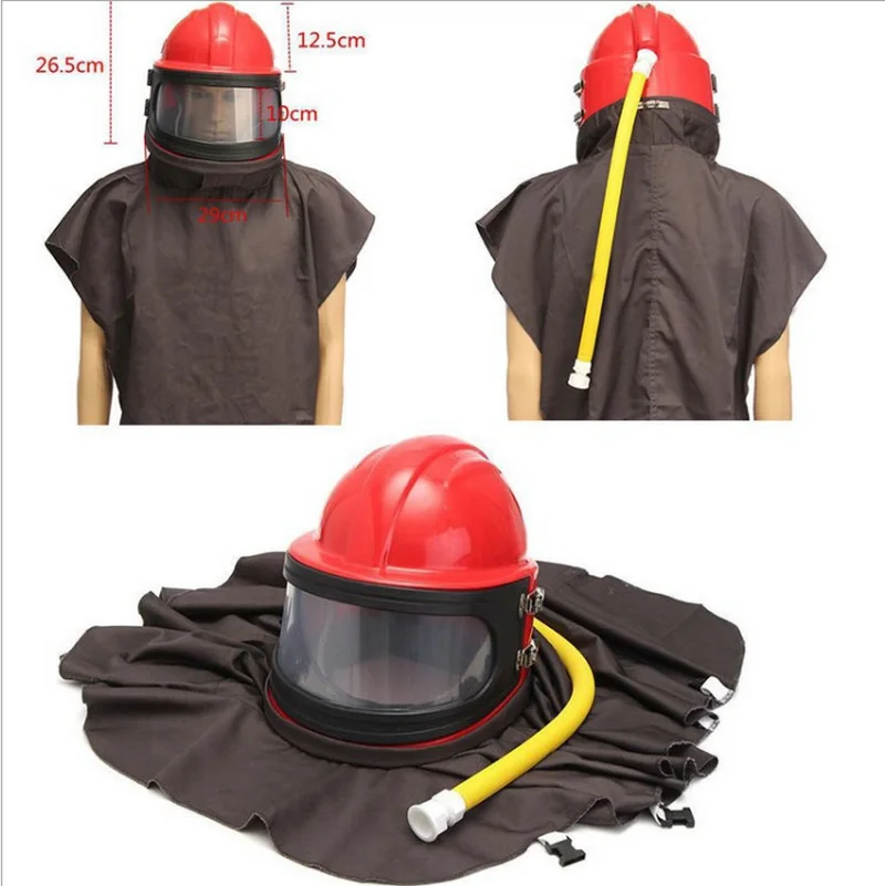 High Quality Professional Custom Sandblasting Safety Helmet - Buy High ...