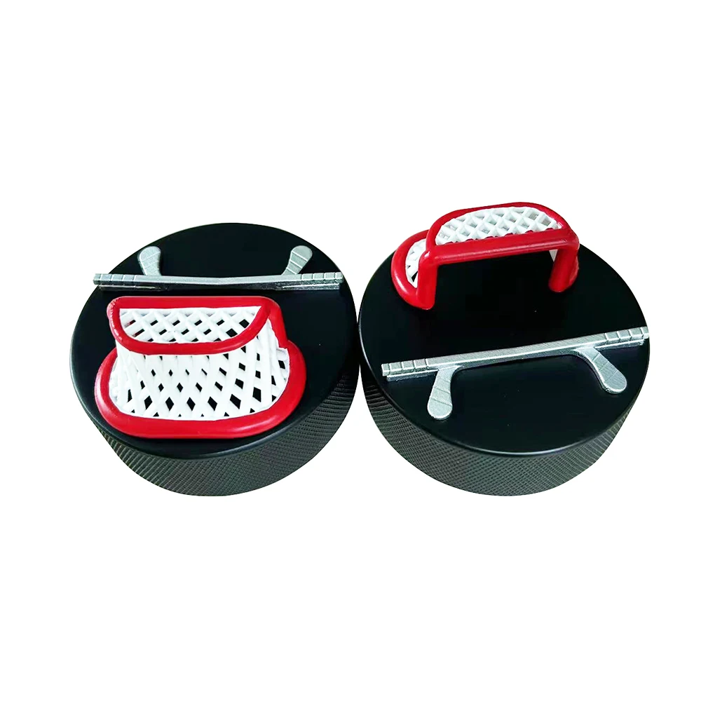 Description Picture 4 of itemNovelty Ice Hockey Puck Resin Gift Mobile Phone Holder Hockey Goal Universal Display Phone Holder